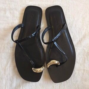 Madewell The Dessa Toe Ring Sandal -Size 6.5/ NV810